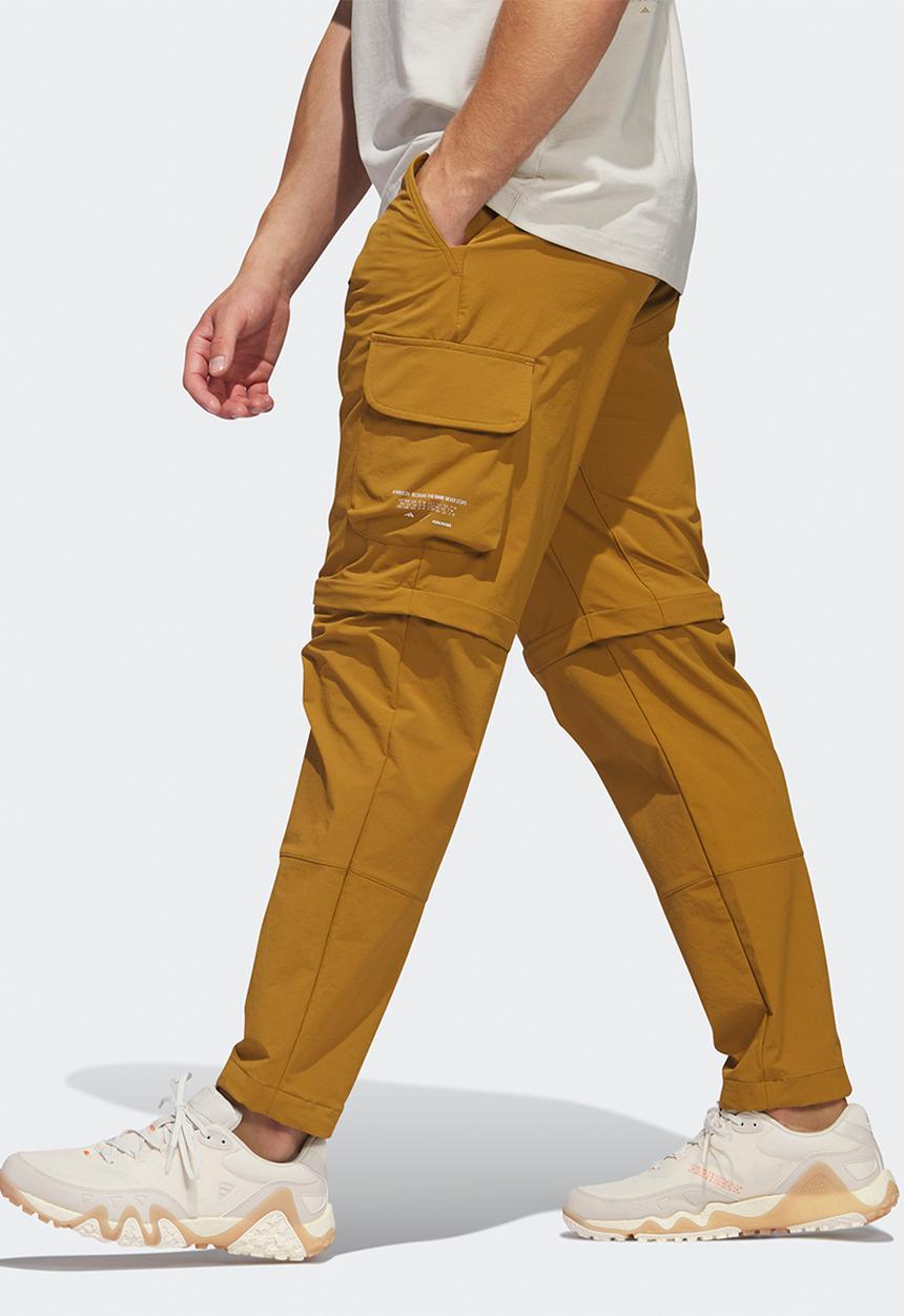adidas Performance - Adicross zip-off golf pants - bronze strata