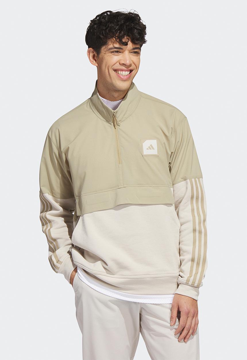 adidas Performance - Adicross 1/2-Zip golf anorak- hemp