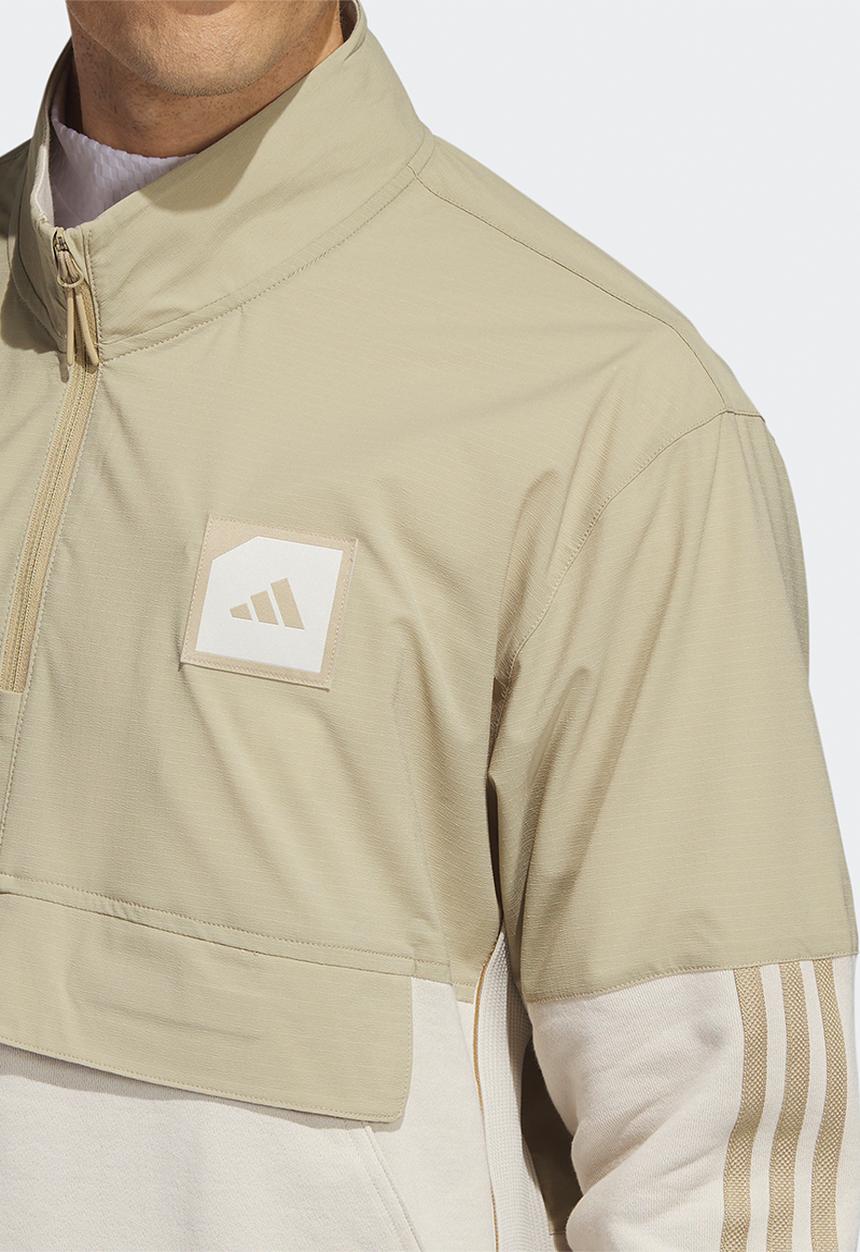 adidas Performance - Adicross 1/2-Zip golf anorak- hemp