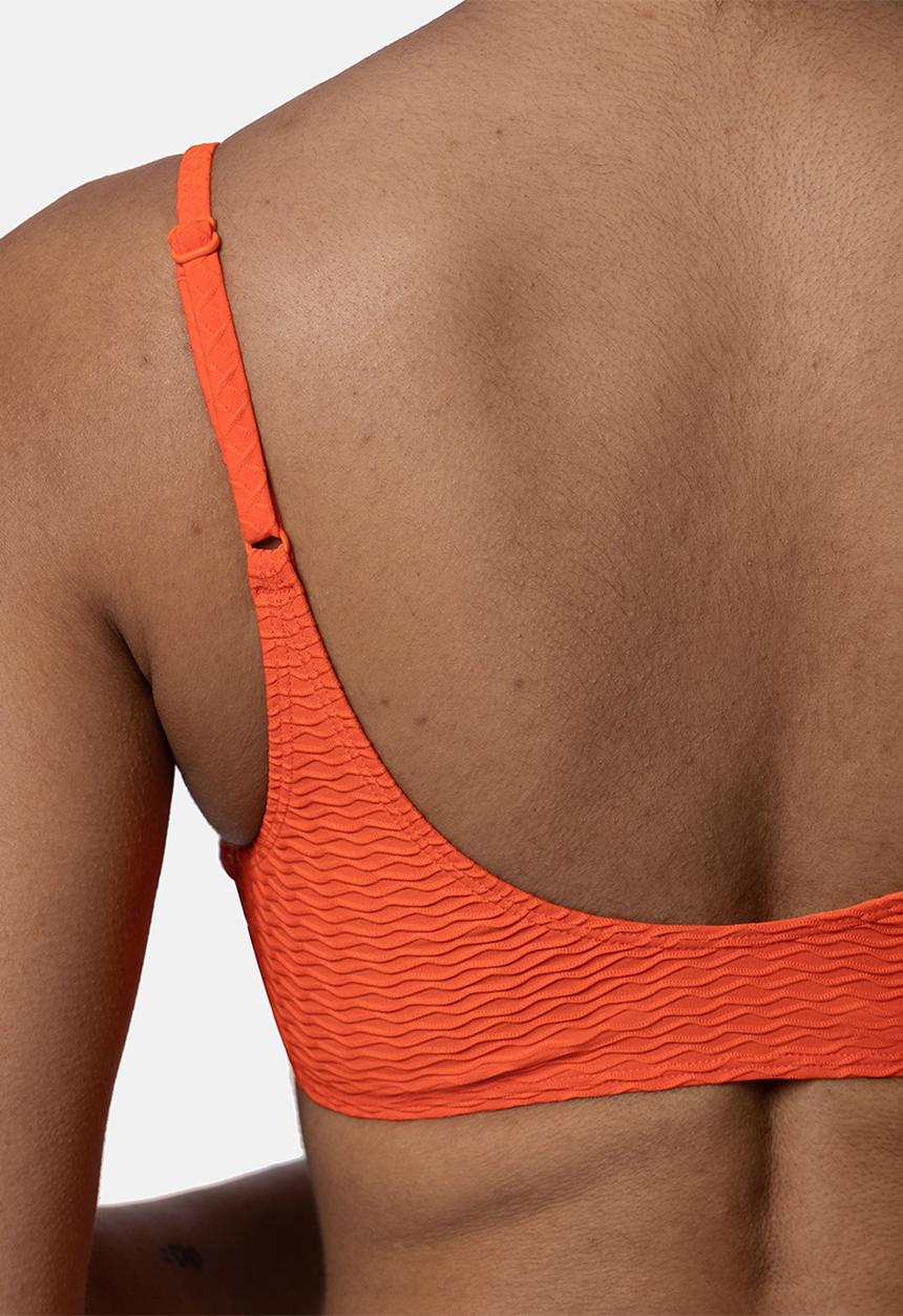 DORINA - Sarawak light padded bikini top - coral