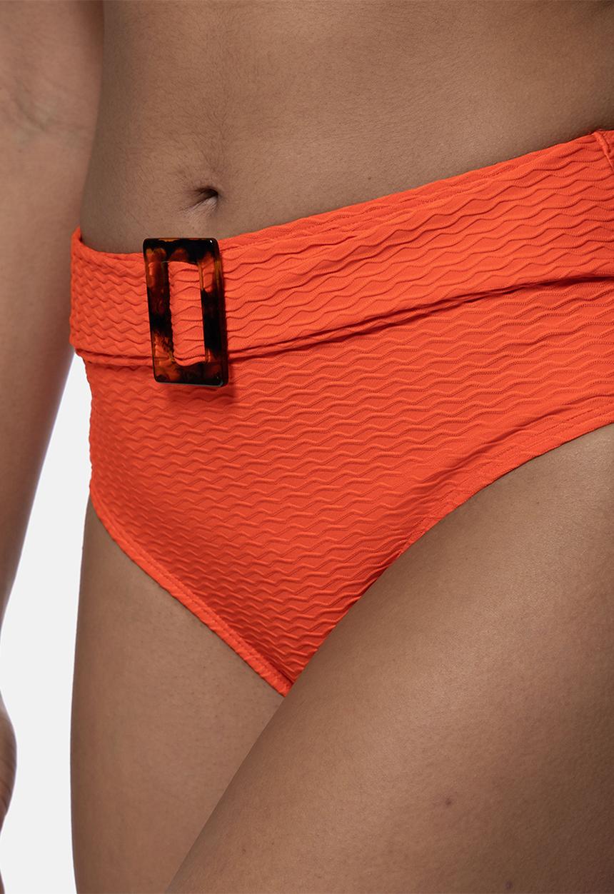 DORINA - Sarawak high leg brief bikini bottom - coral