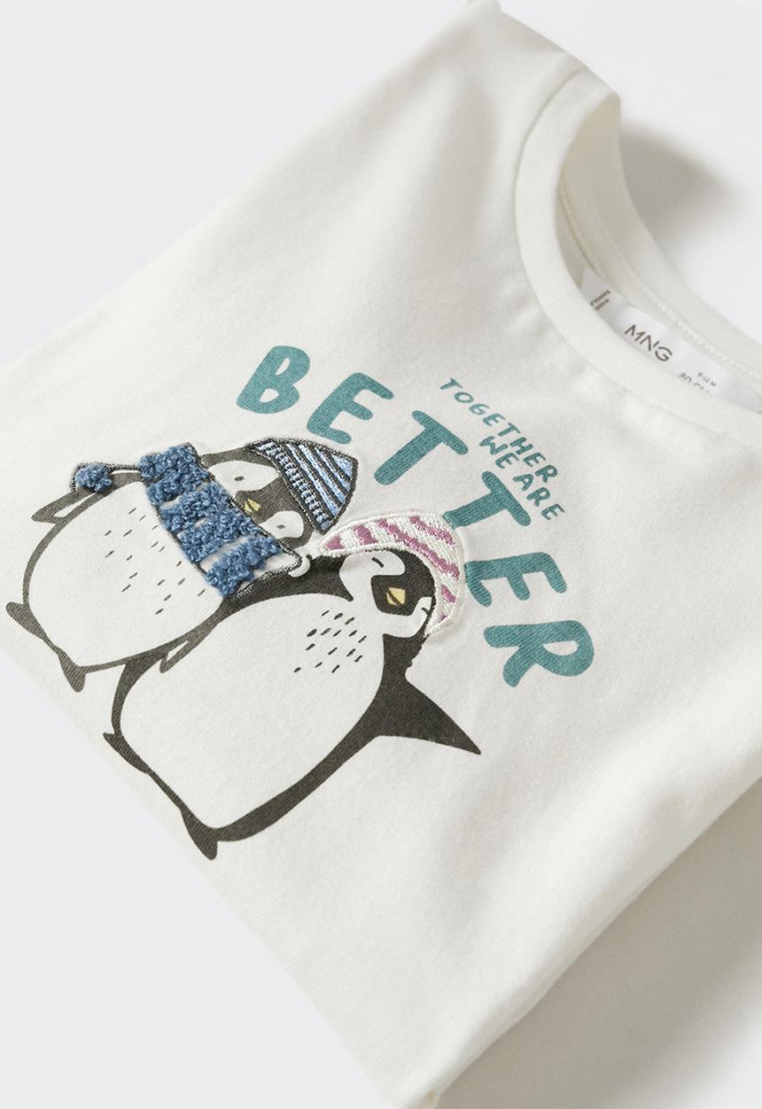 MANGO - T-shirt  suave - white