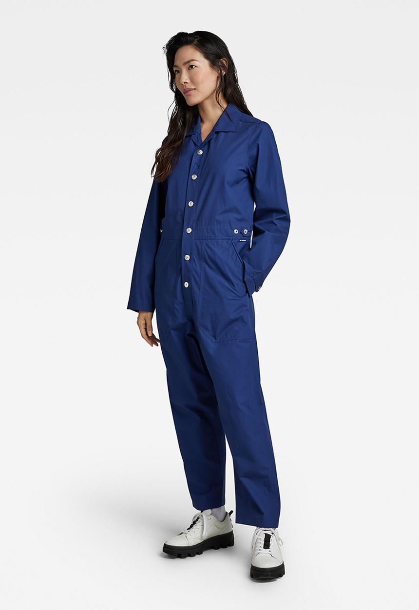 G-STAR - Relaxed jumpsuit long sleeve - ballpen blue