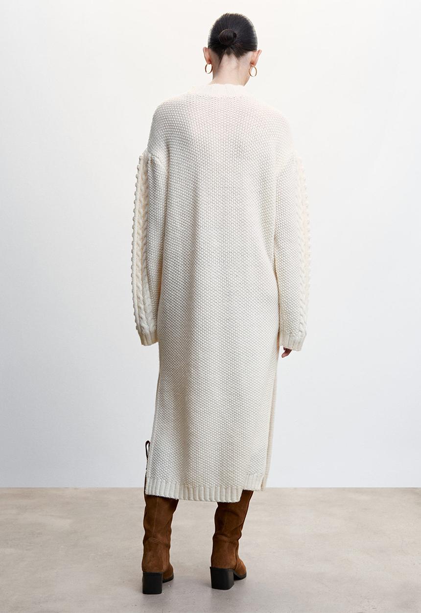 MANGO - Dress boline - beige