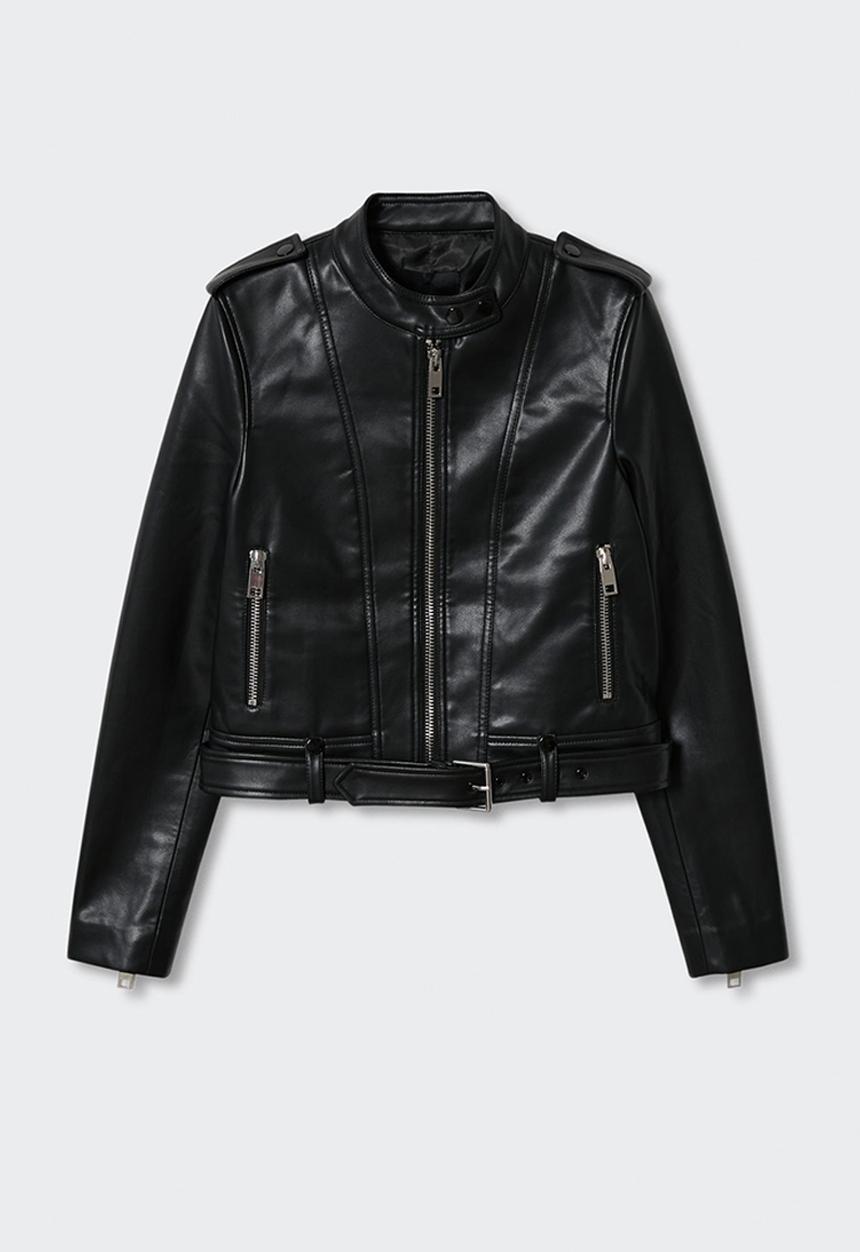 MANGO - Jacket motomami - black