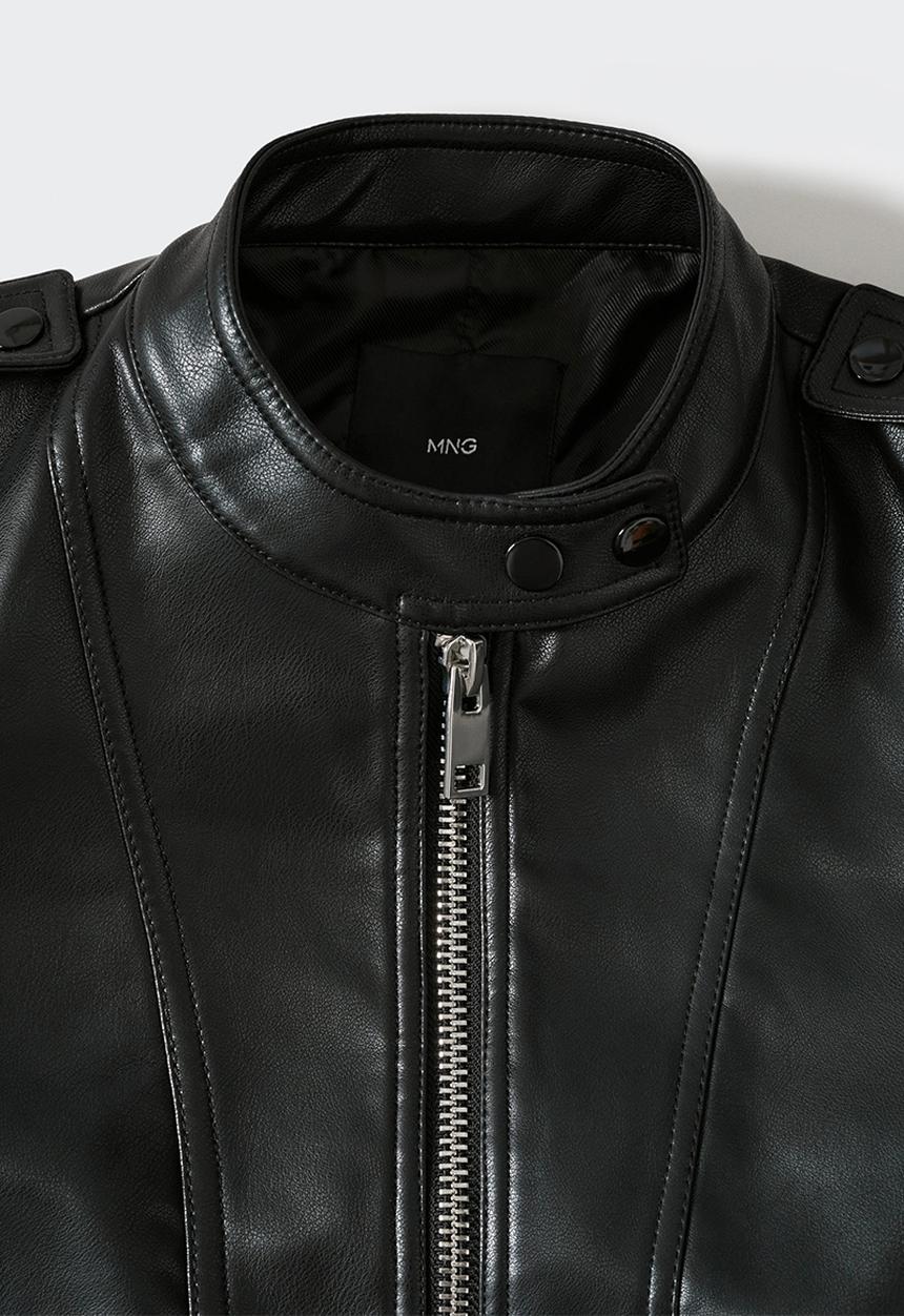 MANGO - Jacket motomami - black