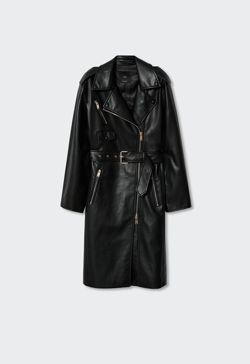 MANGO - Trench coat doctor - black