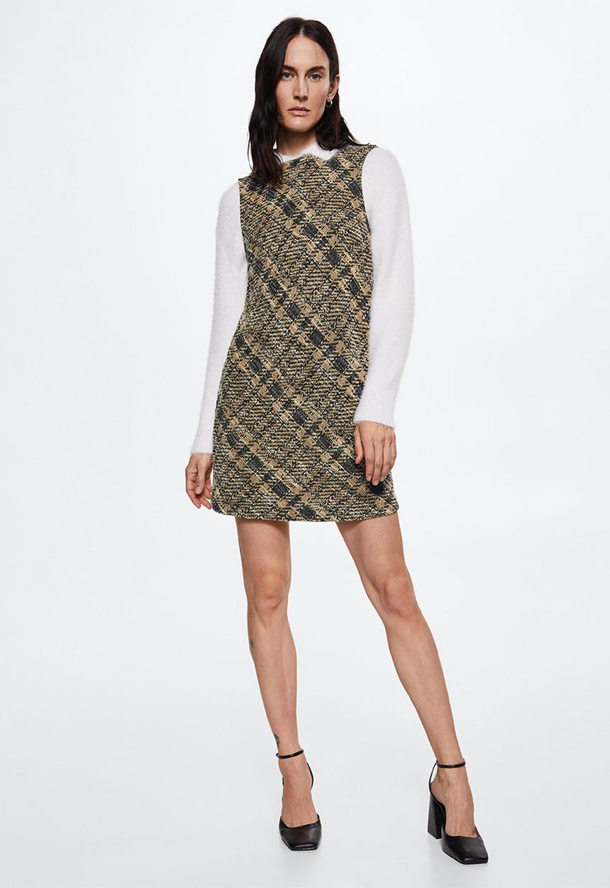 MANGO - Dungaree dress julie - yellow
