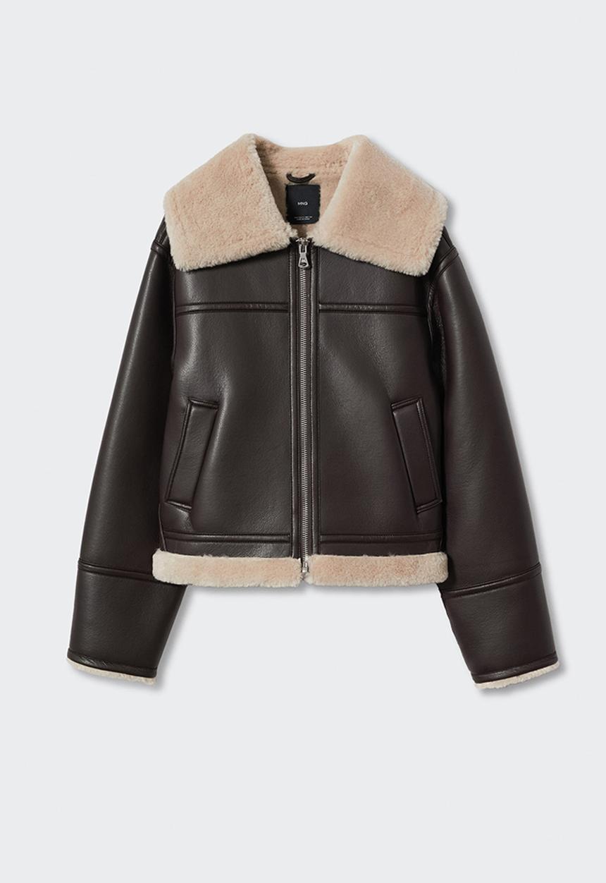 MANGO - Jacket quira - dark brown