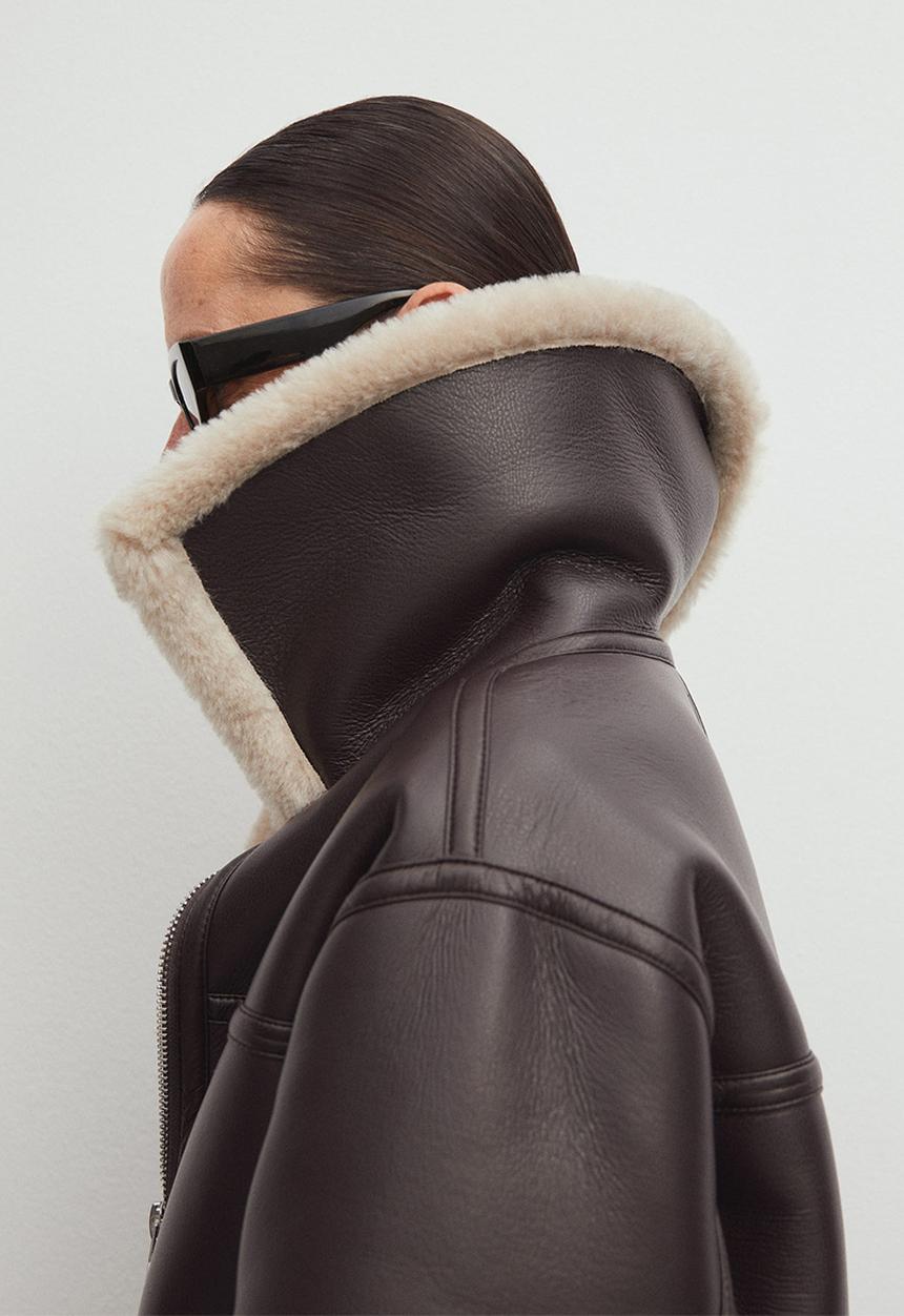 MANGO - Jacket quira - dark brown