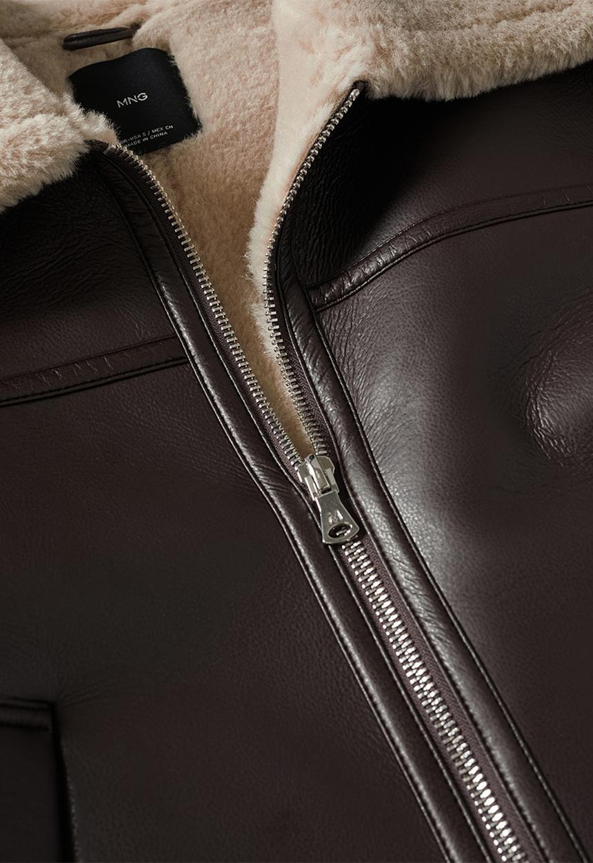 MANGO - Jacket quira - dark brown