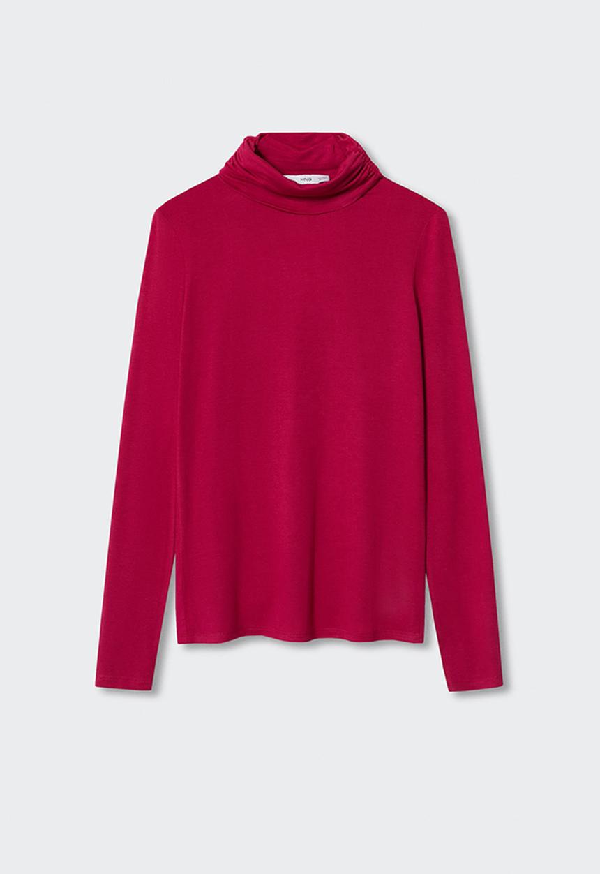 MANGO - T-shirt secondl - medium red