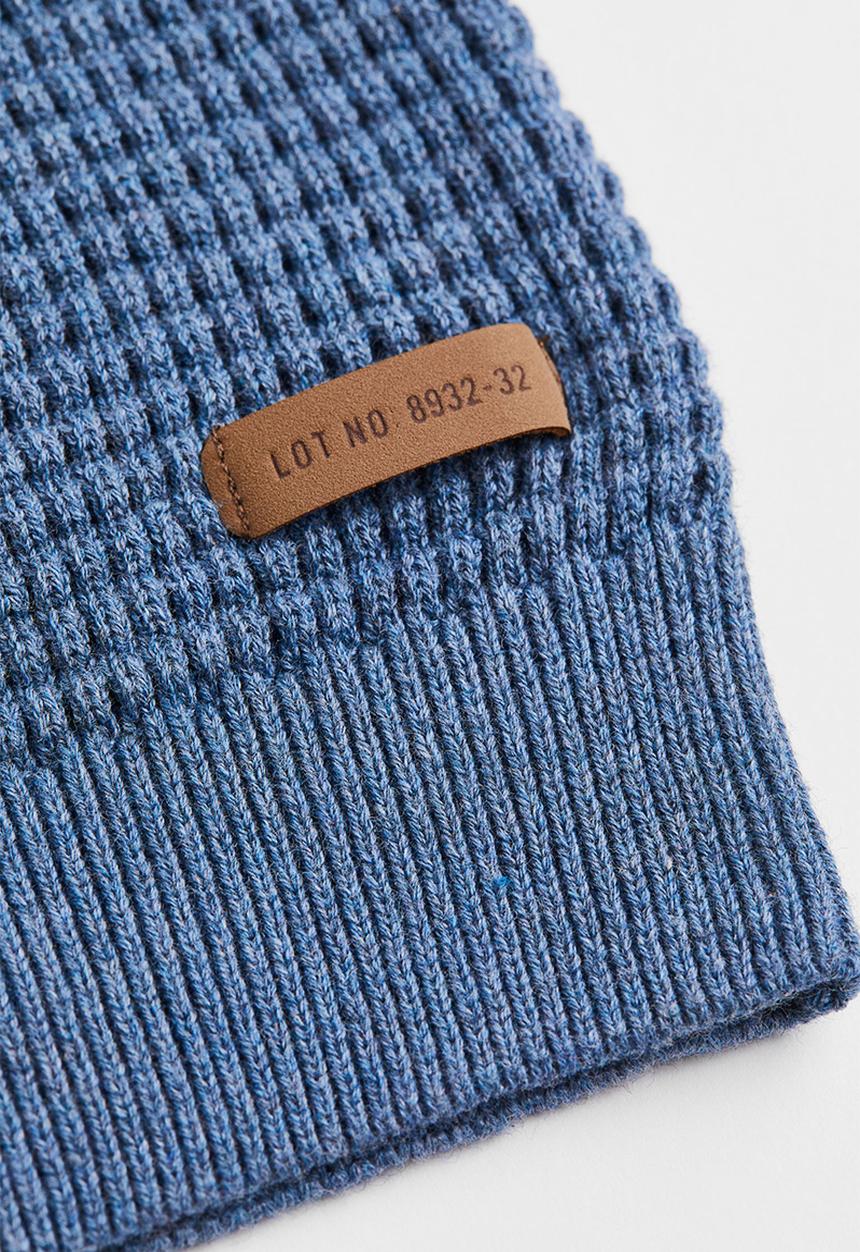 H&M - Waffle-knit cotton jumper - blue marl 
