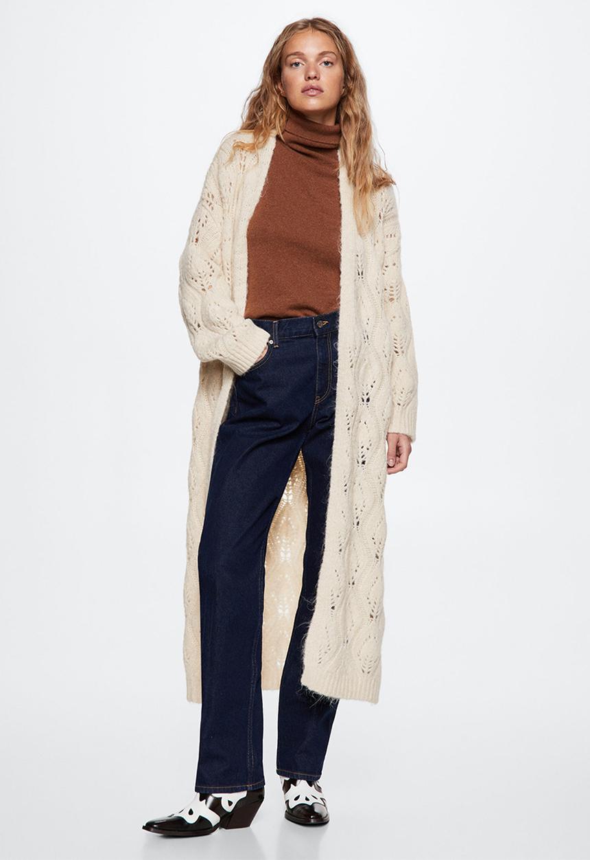 MANGO - Cardigan hadidi - beige