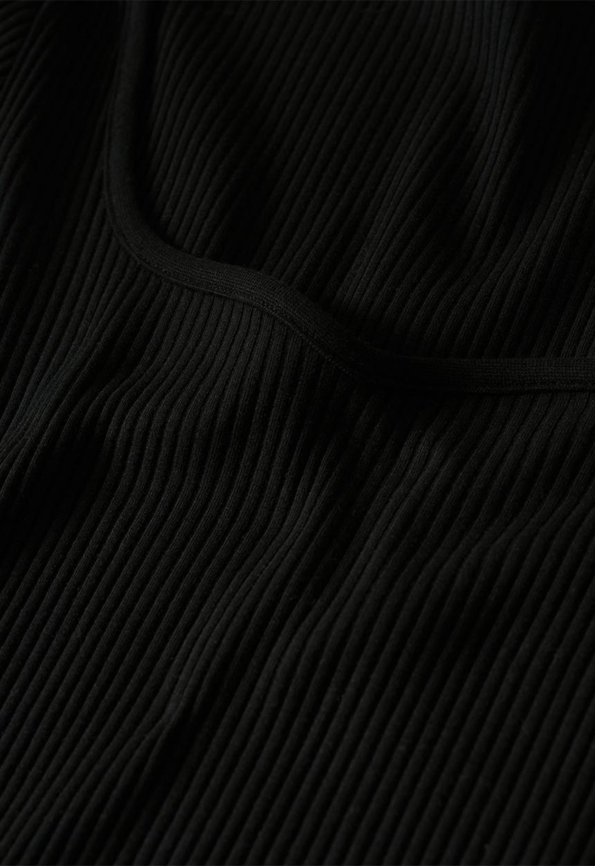 MANGO - T-shirt cuore - black