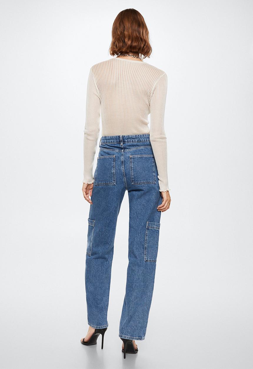 MANGO - Jeans nuria - open blue
