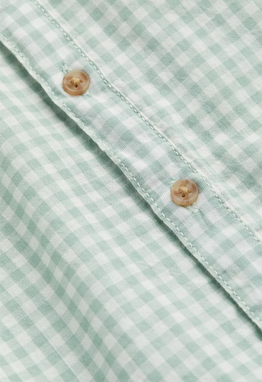 H&M - 2 Piece cotton set - light green/checked