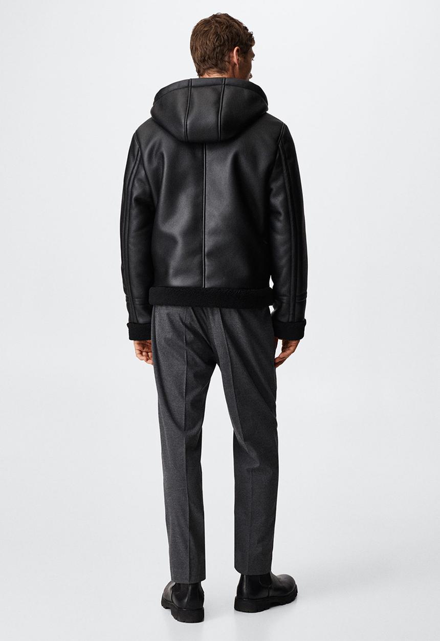 MANGO - Jacket hoodie - black