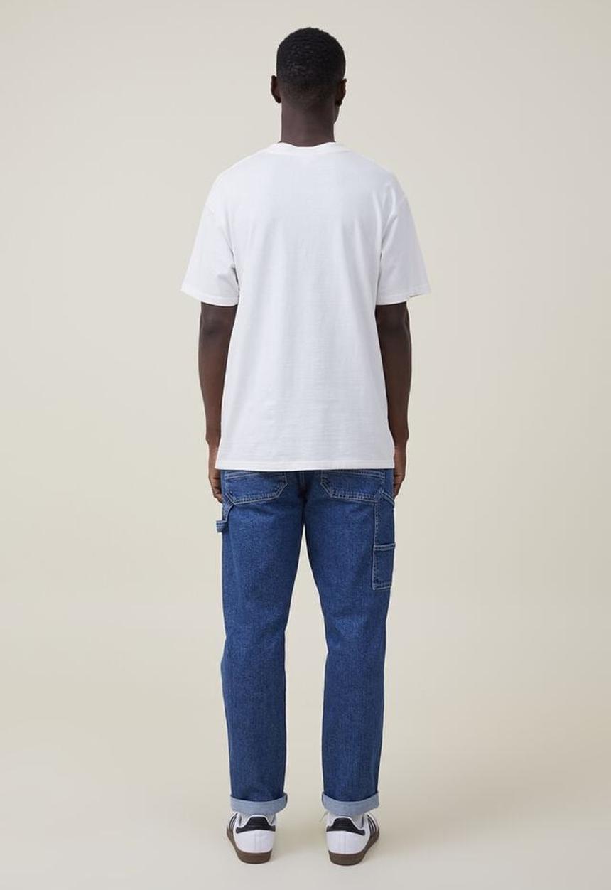 Cotton On - Relaxed tapered jean - worker blue