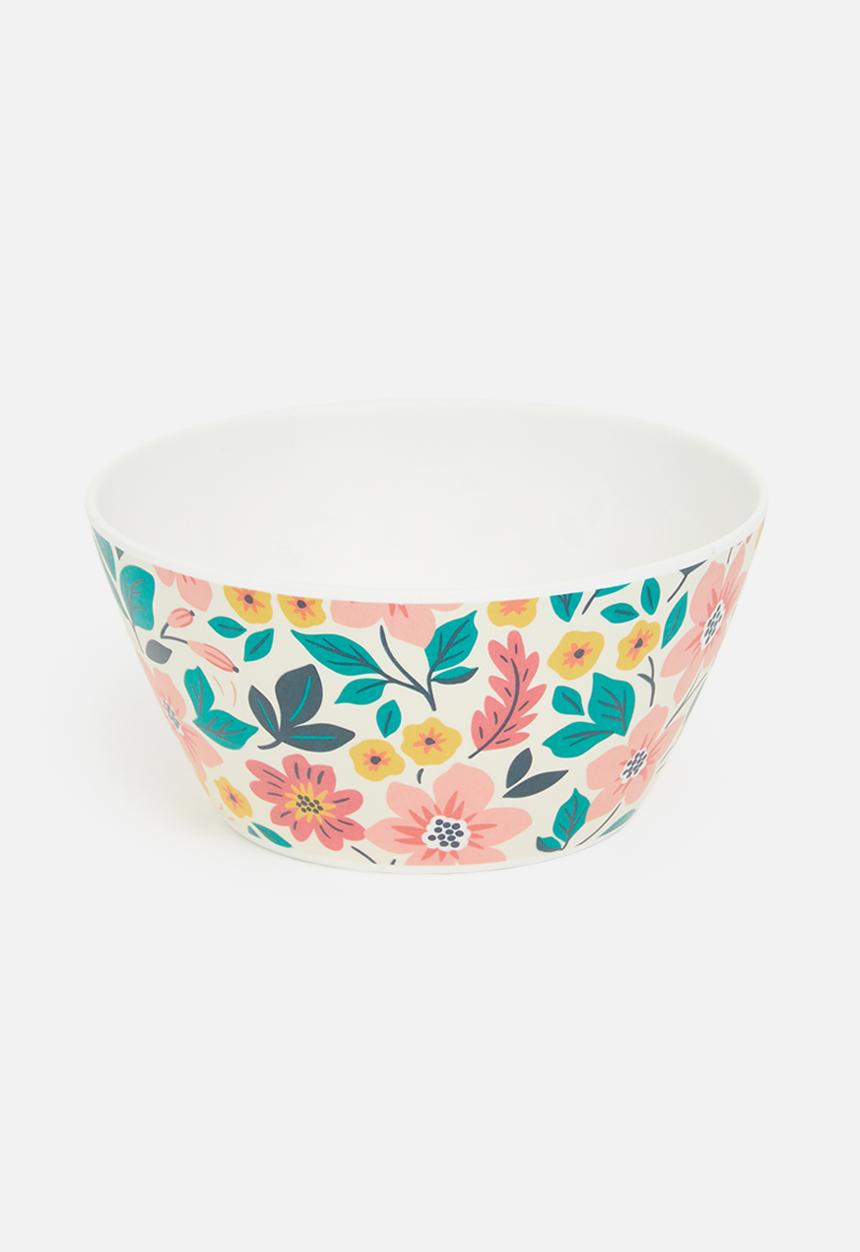 Excellent Houseware - Disty floral bowl set of 3 - multi