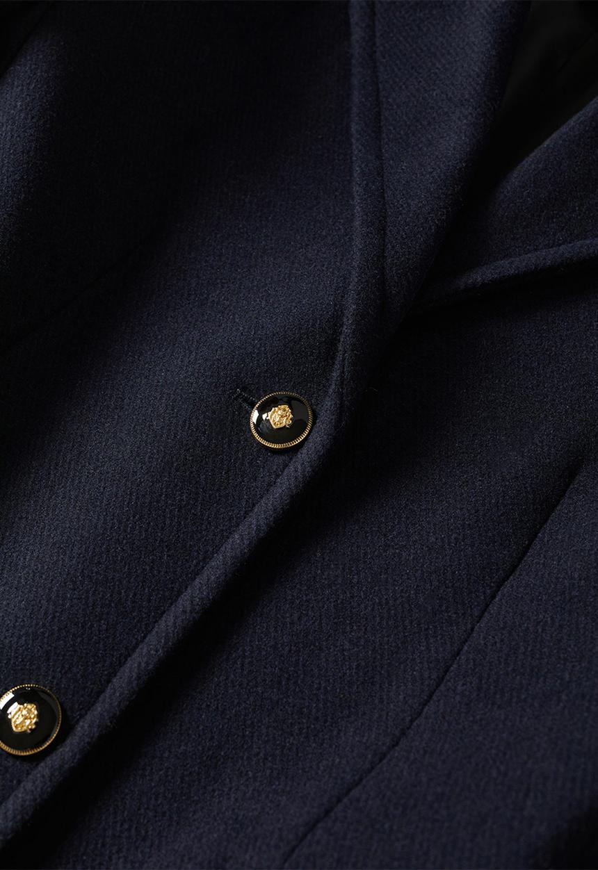 MANGO - Coat carmin - navy