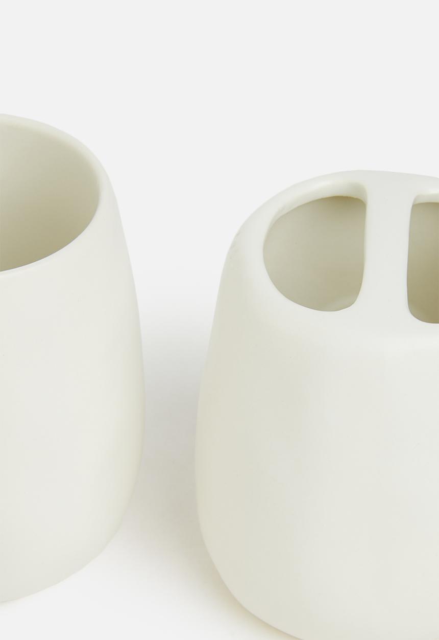 Bathroom Solutions - Bathroom set 4 pieces - white