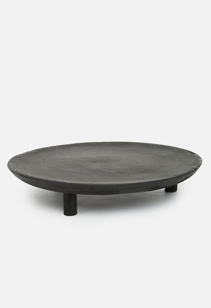 H&S - Round tray 30cm - black
