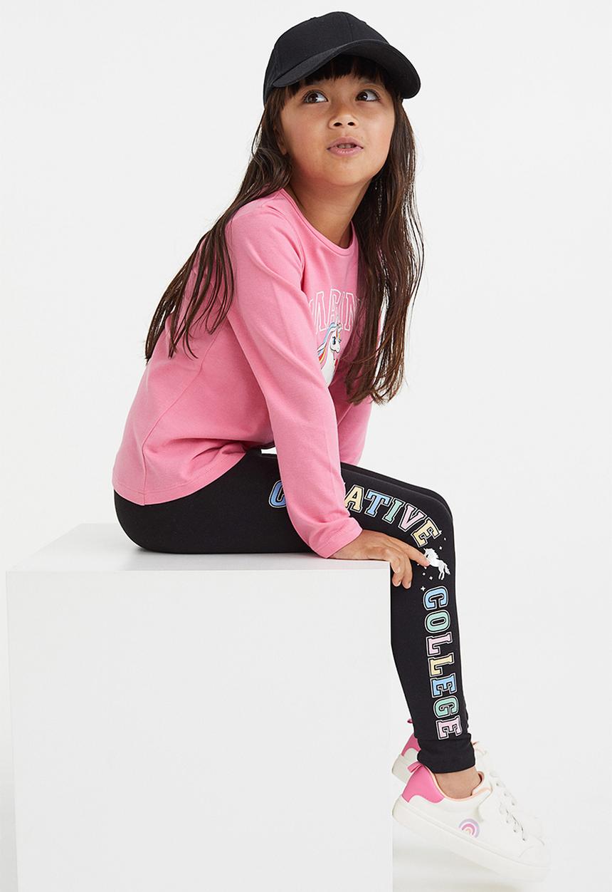 H&M - Leggings - black/unicorn