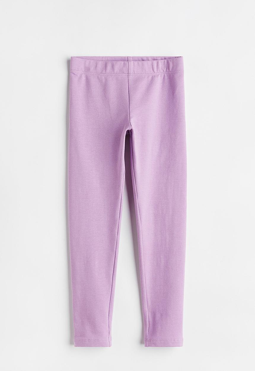 H&M - Leggings with brushed inside - light purple