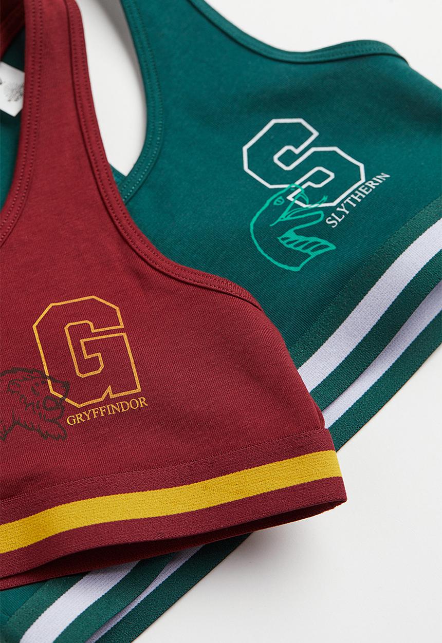 H&M - 2-Pack tops - dark green/harry potter