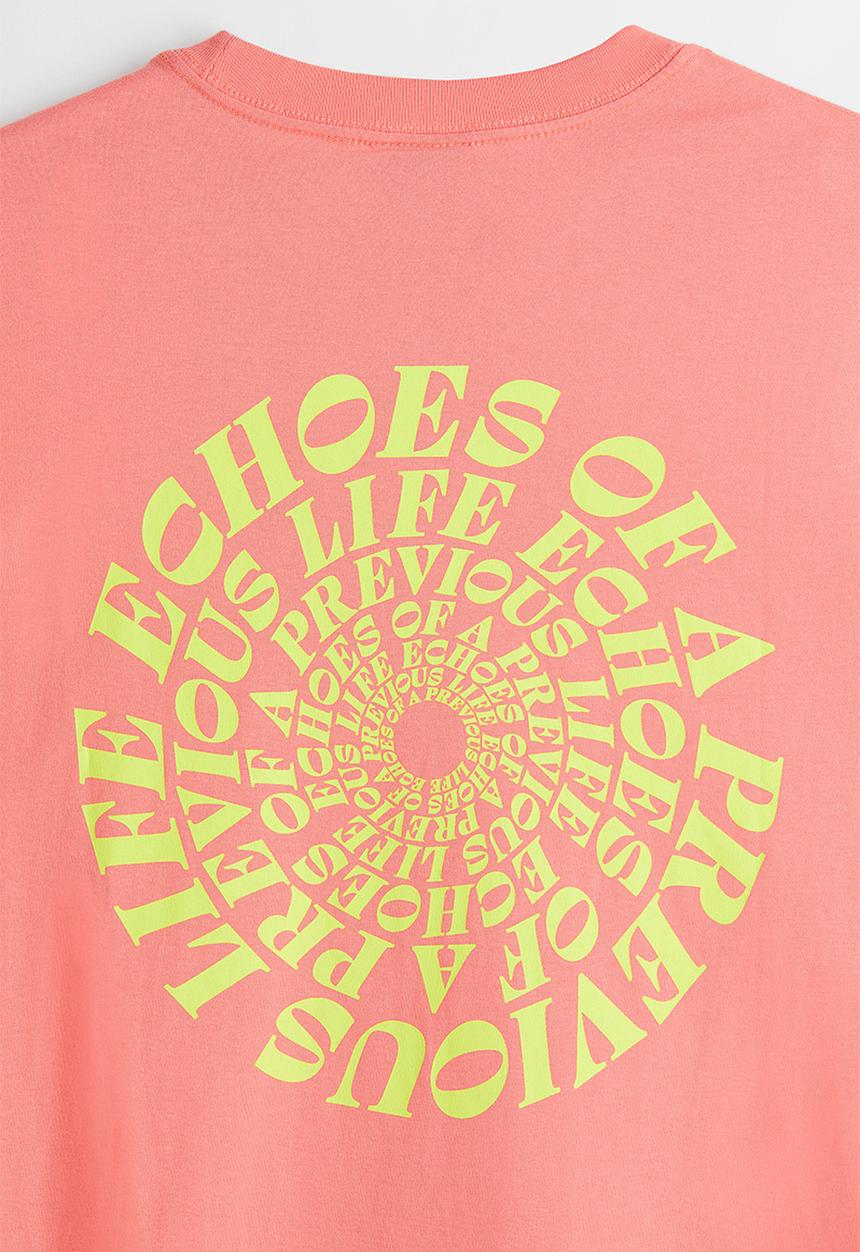 H&M - Relaxed fit cotton T-shirt - pink/echoes