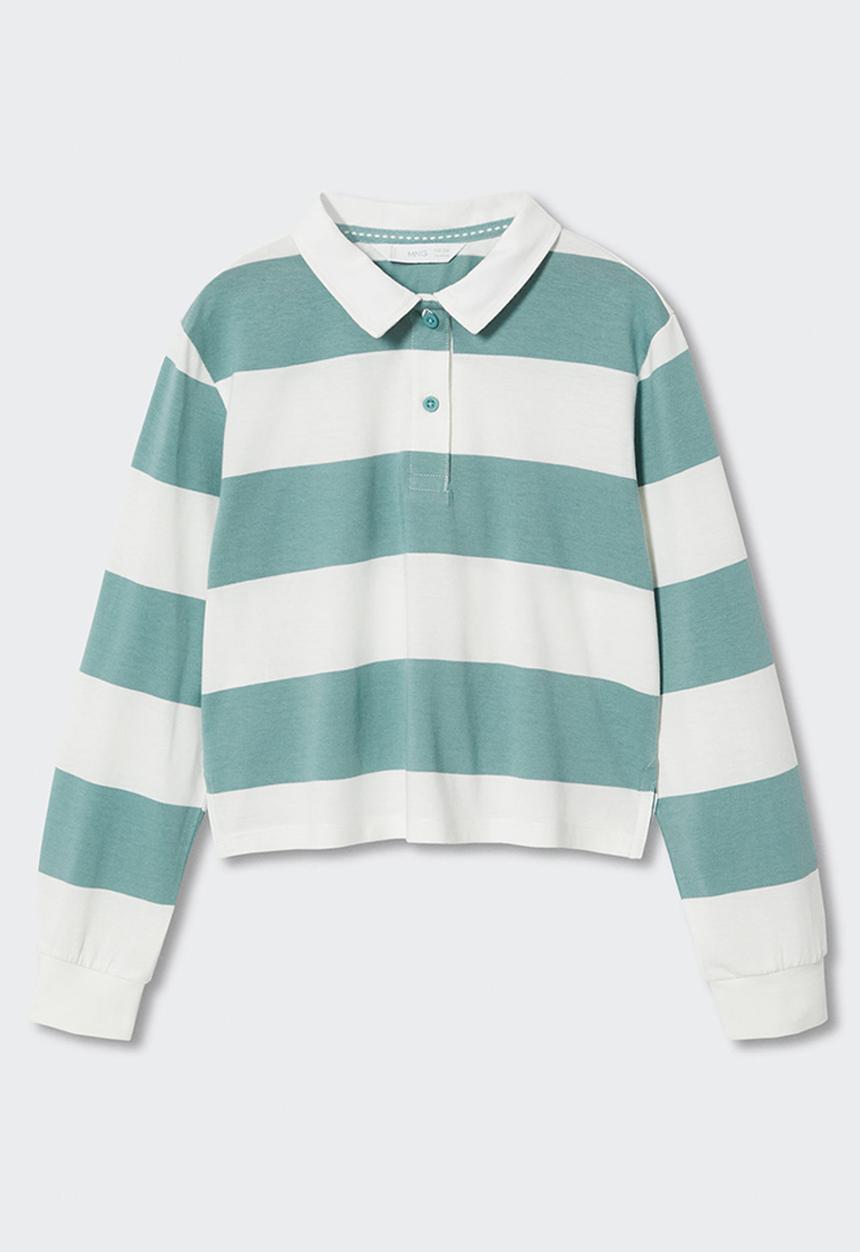 MANGO - Polo shirt  pililong - green
