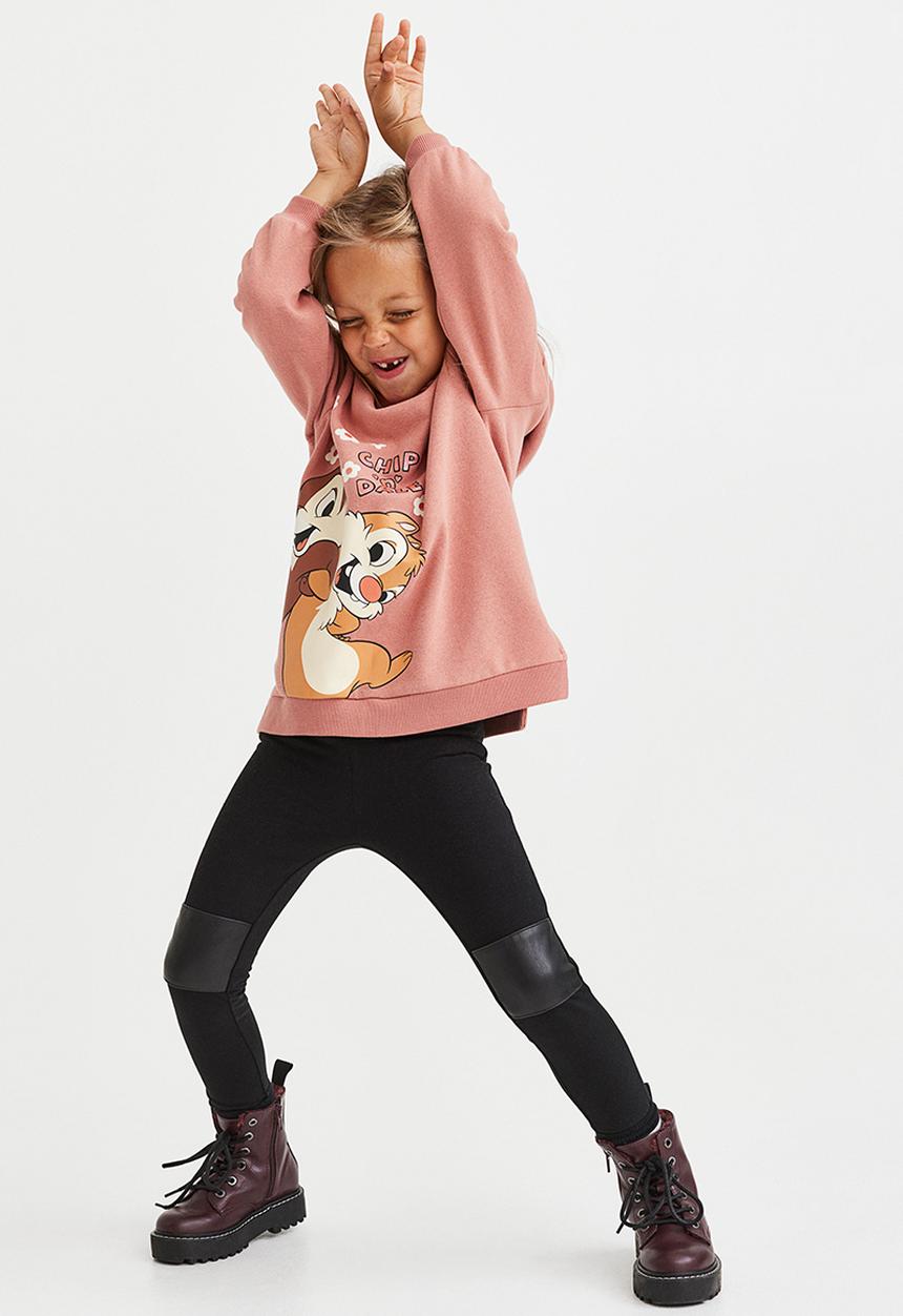H&M - Brushed-inside leggings - black