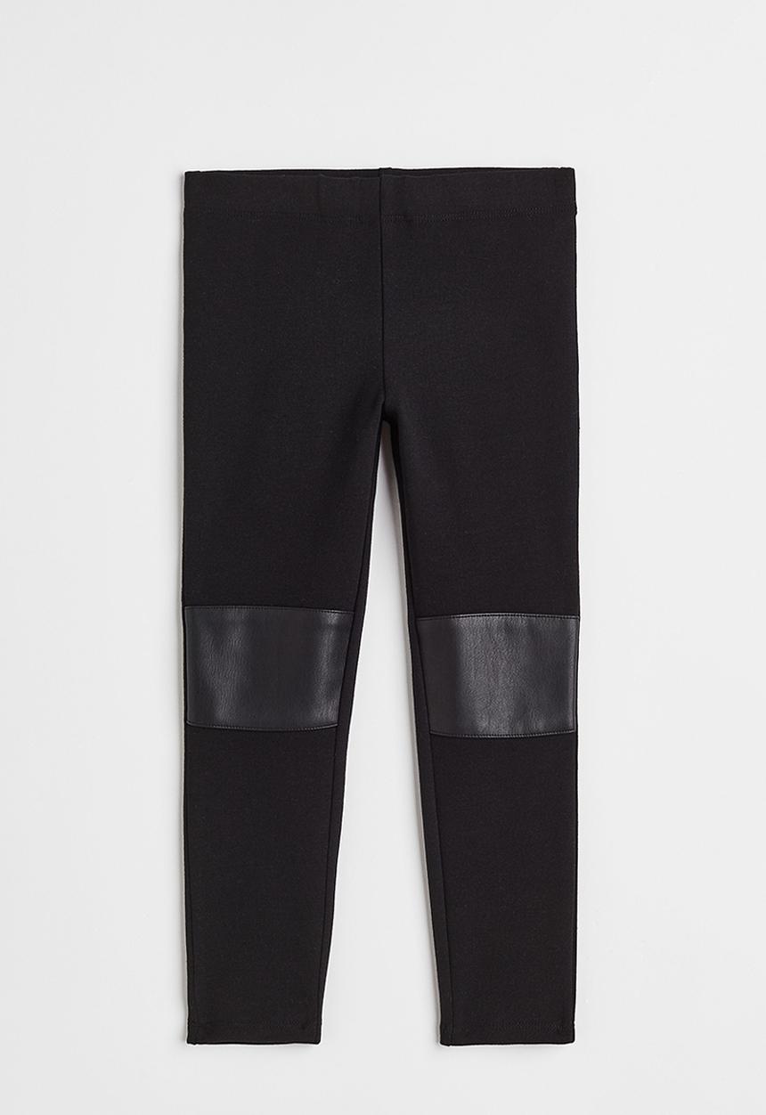 H&M - Brushed-inside leggings - black