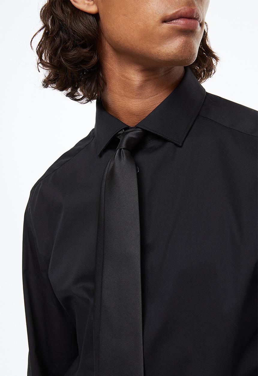 H&M - Satin tie - black