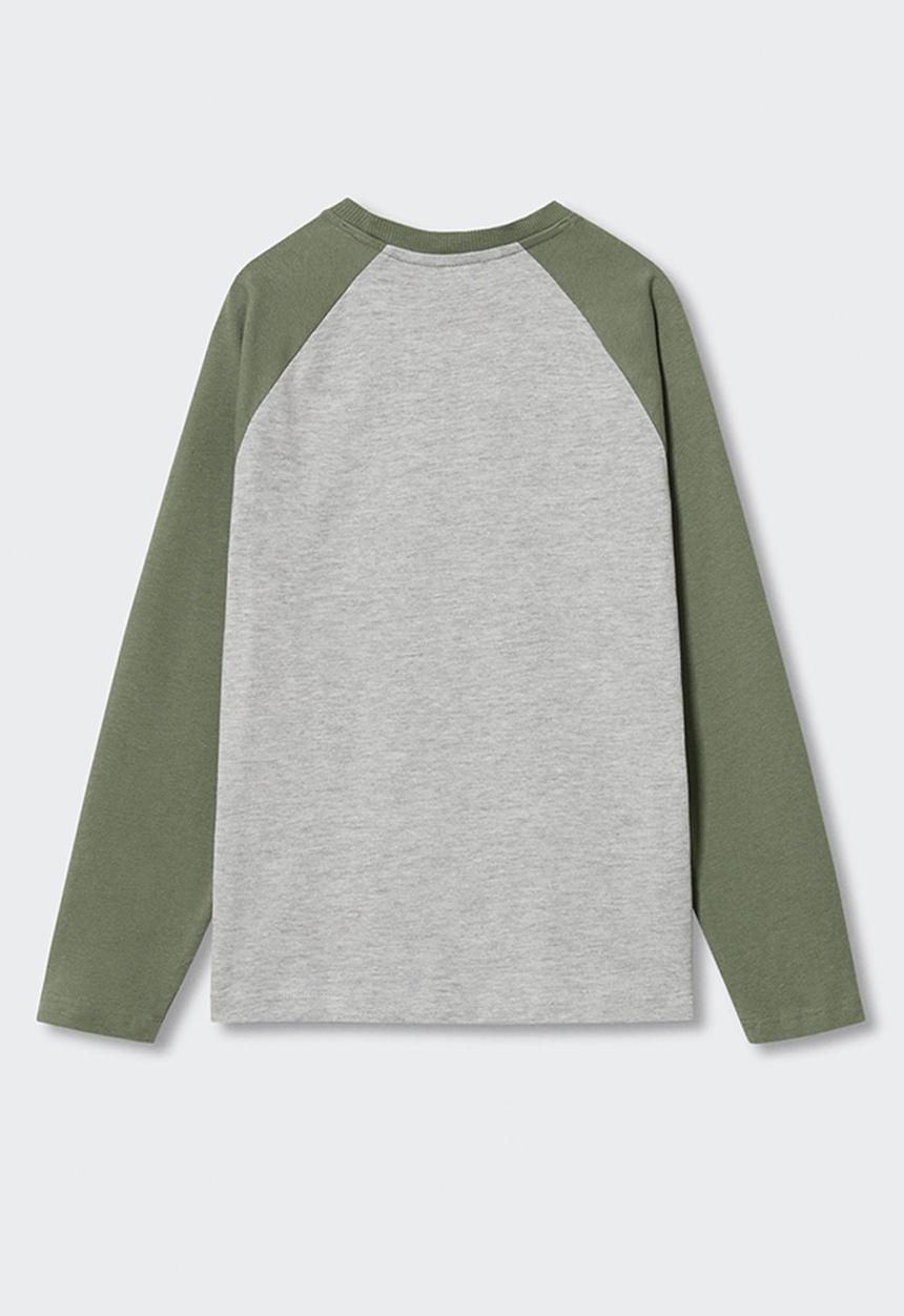 MANGO - T-shirt  ghost - beige & khaki
