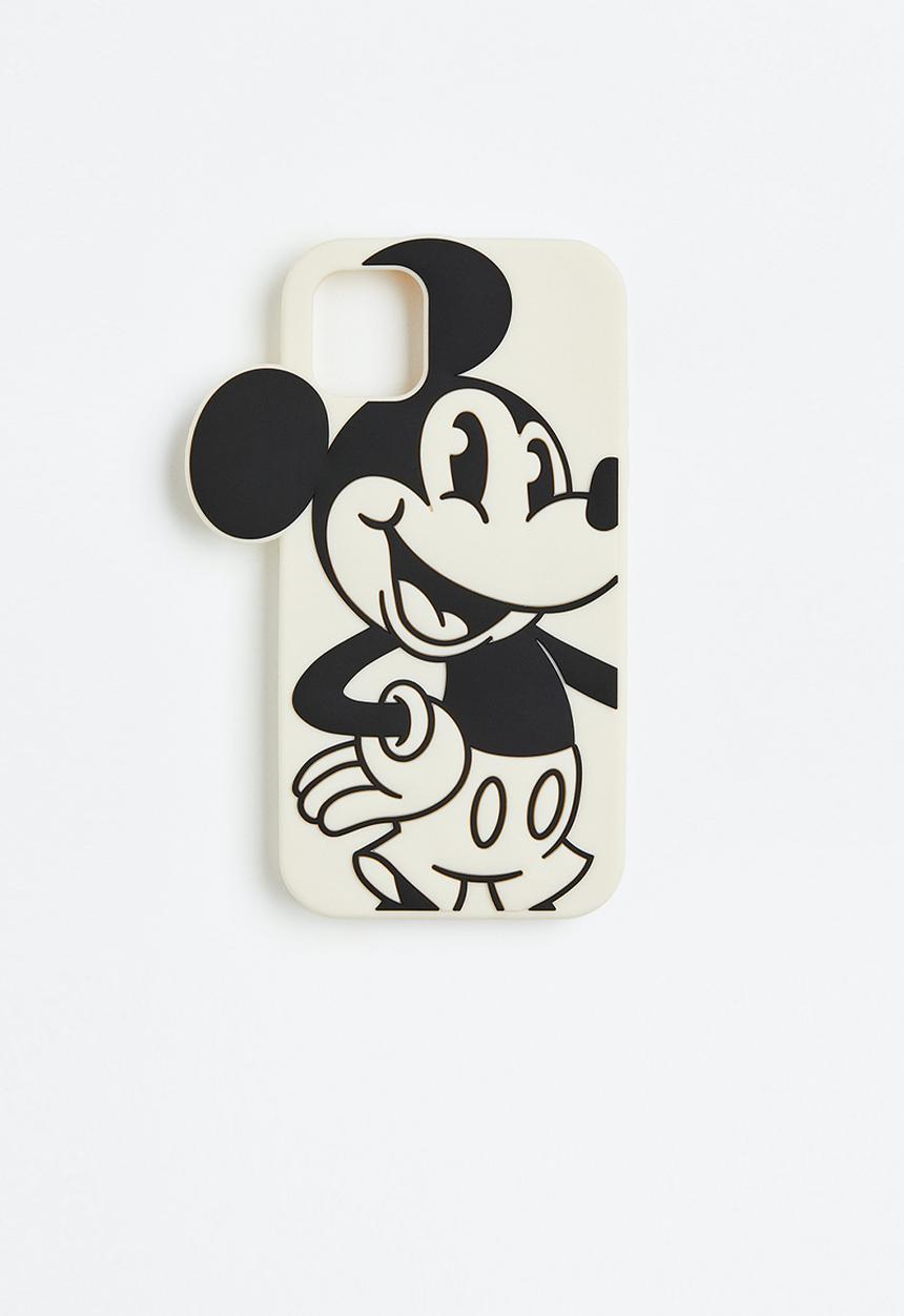 H&M - Iphone case - cream/mickey mouse