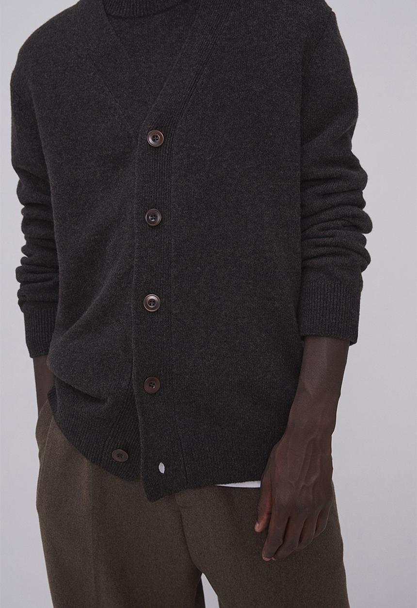 H&M - Relaxed fit wool cardigan - dark brown