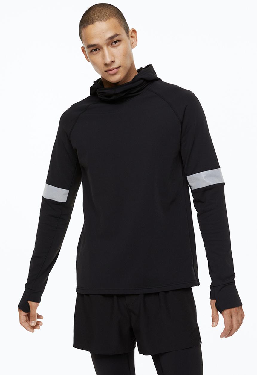 H&M - Running hoodie - black