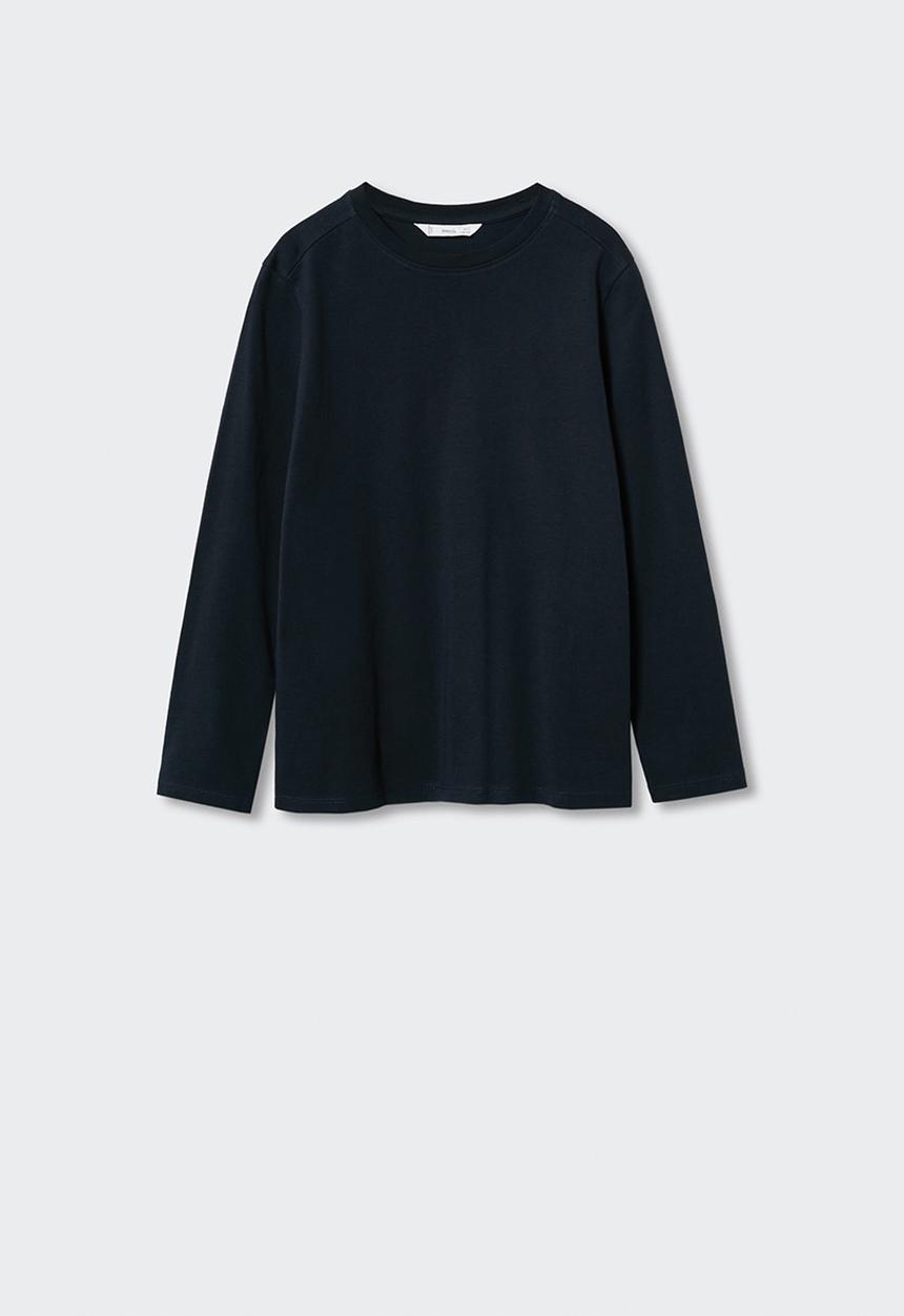 MANGO - T-shirt basicat - navy
