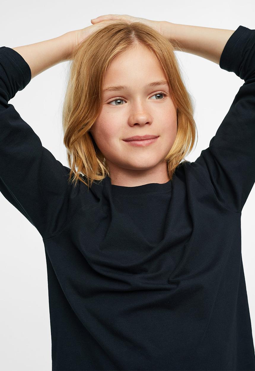MANGO - T-shirt basicat - navy