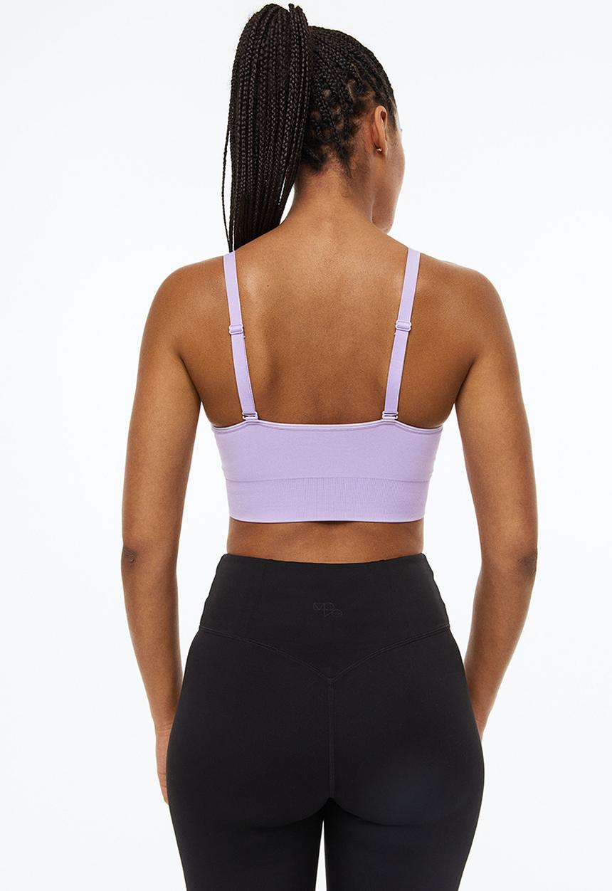 H&M - Drymove™ medium support sports bra - light purple