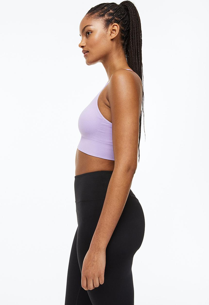 H&M - Drymove™ medium support sports bra - light purple