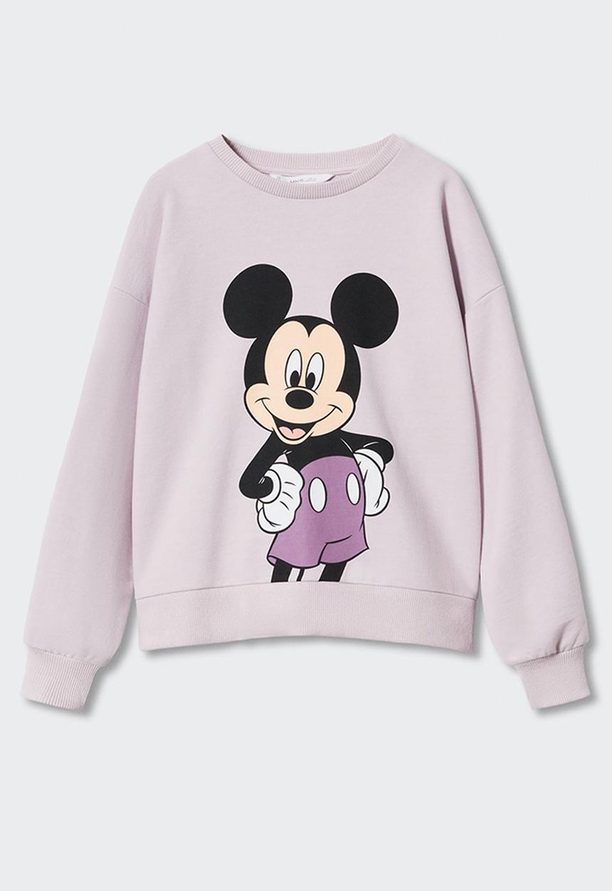 MANGO - Sweatshirt  mickey - light pink