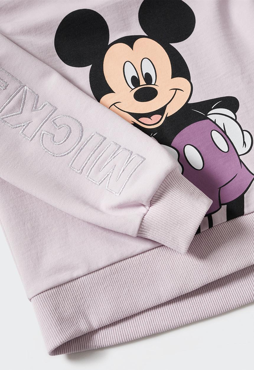MANGO - Sweatshirt  mickey - light pink