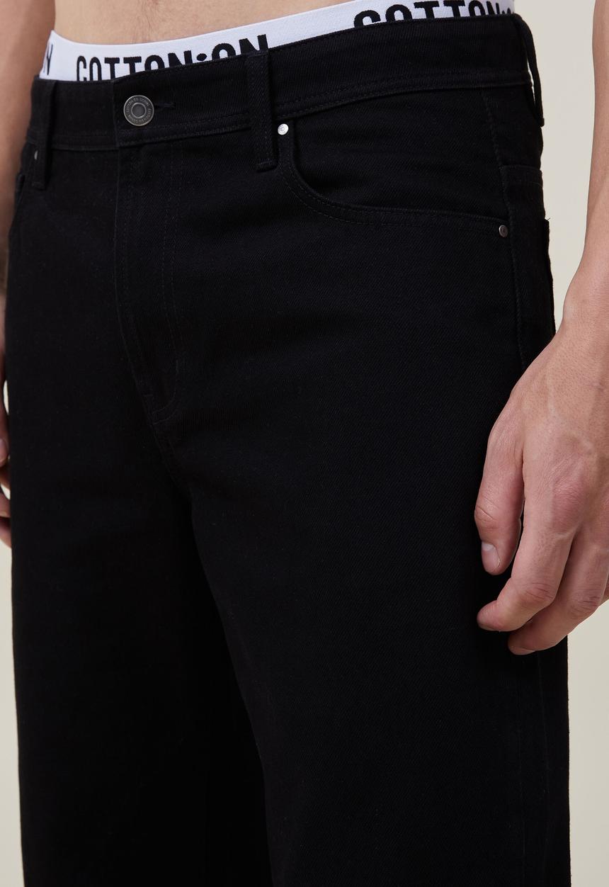 Cotton On - Baggy jean - true black