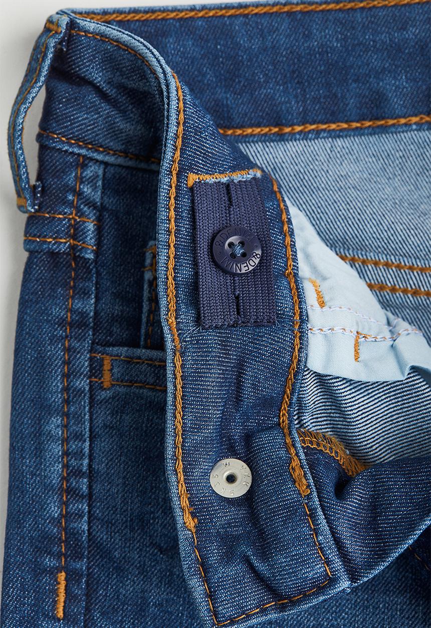 H&M - Superstretch relaxed tapered fit jeans - dark denim blue