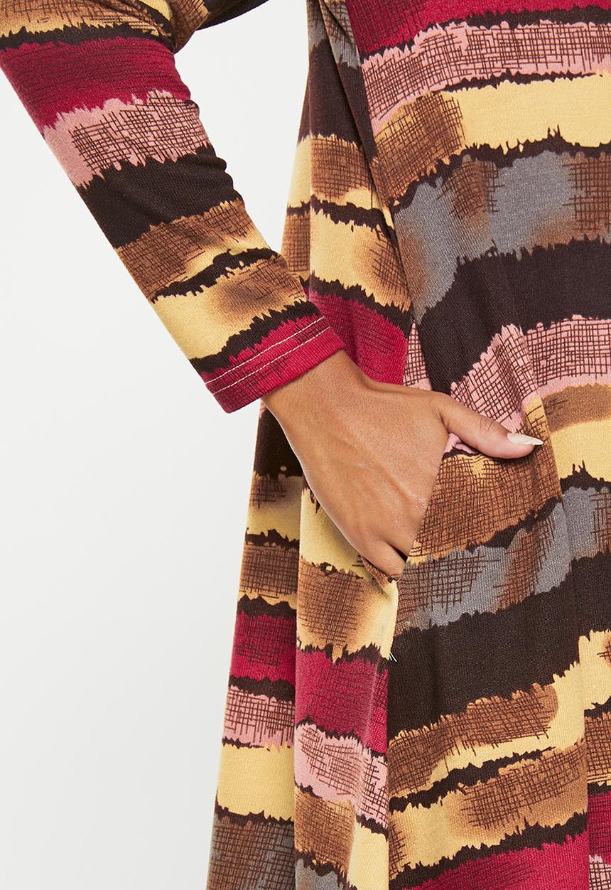 Stella Morgan - Printed long sleeve knit dress - multi 