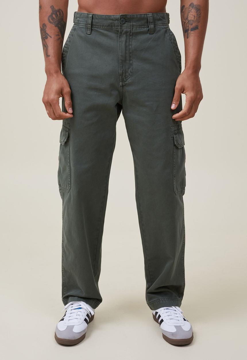 Cotton On - Tactical cargo pant - vintage army green