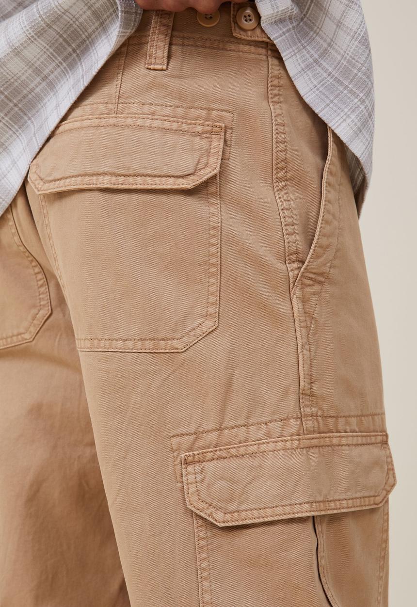 Cotton On - Tactical cargo pant - vintage mustard twill